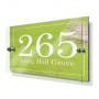 Weathered Green Beach House Effect Premium Acrylic Front House Sign