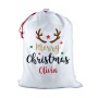 Merry Christmas White Santa Sack