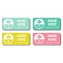 Pastels Allergy Labels