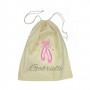Ballet Shoes Calico Drawstring Bag