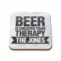 Beer Therapy Square Coaster