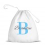 Blue Monogram Premium Drawstring Bag