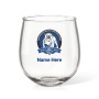NRL Bulldogs Stemless Wine Glass