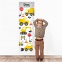 Little Digger Wall Decal Height Chart