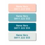 Coral Iron On Clothing Label