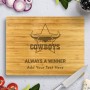 NRL Cowboys Bamboo Cutting Board