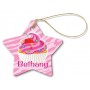 Cupcake Porcelain Star Ornament