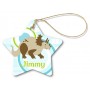 Dinosaur Porcelain Star Ornament