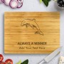 NRL Dolphins Bamboo Cutting Board