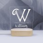 Initial Personalised Night Light