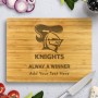 NRL Knights Bamboo Cutting Board