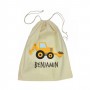 Yellow Digger Calico Drawstring Bag