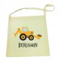Yellow Digger Calico Tote Bag