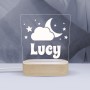 Moon & Cloud Personalised Night Light