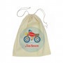 Motorbike Calico Drawstring Bag