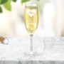 Mum in Heart Champagne Glass