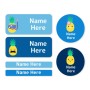 Pineapple Mixed Name Label Pack