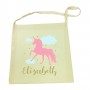 Pink Unicorn Calico Tote Bag