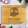 NRL Roosters Bamboo Cutting Board
