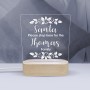 Santa Wreath Personalised Night Light
