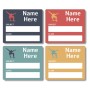 Skater School Book Labels