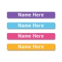 Vivid Mini Name Label
