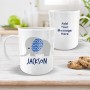 Elephant White Plastic Mug