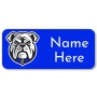 NRL Bulldogs Rectangle Name Label