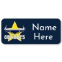 NRL Cowboys Rectangle Name Label