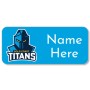NRL Titans Rectangle Name Label