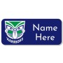 NRL Warriors Rectangle Name Label