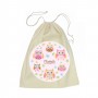 Owl Calico Drawstring Bag