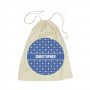 Star Calico Drawstring Bag