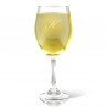Single Initial Engraved Wine Glass