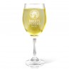 Winery Design Engraved Wine Glass