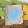 Blue Bunny Tote Bag