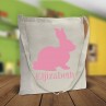 Pink Bunny Tote Bag