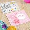 Easter Postcard, Pink Bunny Design