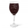 Happy Mother's Day Engraved Wine Glass - Red