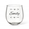 Arrows Stemless Wine Glass