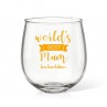 Best Mum Stemless Wine Glass