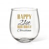 Birthday Stemless Wine Glass