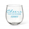 Cheers Stemless Wine Glass