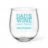 Don't Touch Stemless Wine Glass