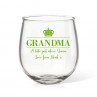 Grandma Stemless Wine Glass