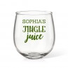 Jingle Juice Stemless Wine Glass