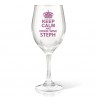 Keep Calm Wine Glass