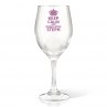 Keep Calm Wine Glass