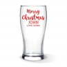 Merry Christmas Standard Beer Glass