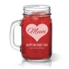 Mum in Heart Mason Jar